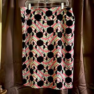 LulaRoe, Size 3X, Cassie Minnie Mouse Ears stretch pencil skirt